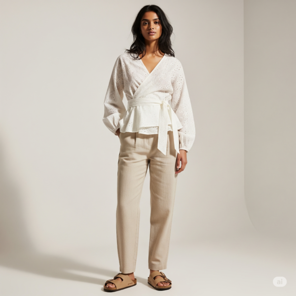Wrap It All – Cotton Wrap Top - Image 2