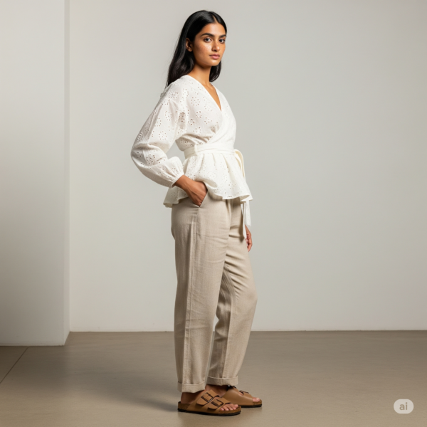 Wrap It All – Cotton Wrap Top - Image 5